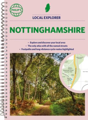 Cover of Philip's Local Explorer Street Atlas Nottinghamshire